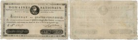 Country : FRANCE 
Face Value : 90 Livres Faux 
Date : 29 septembre 1790 
Period/Province/Bank : Assignats 
Catalogue reference : Ass.08x 
Additional r...