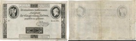 Country : FRANCE 
Face Value : 25 Livres  
Date : 16 décembre 1791 
Period/Province/Bank : Assignats 
Catalogue reference : Ass.22a 
Additional refere...