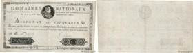 Country : FRANCE 
Face Value : 50 Livres  
Date : 30 avril 1792 
Period/Province/Bank : Assignats 
Catalogue reference : Ass.28a 
Additional reference...