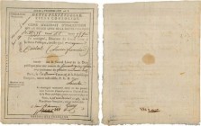 Country : FRANCE regionalism and miscellaneous 
Face Value : 75 Francs  
Date : 8 octobre 1804 
Period/Province/Bank : Documents et Précurseurs 
Depar...