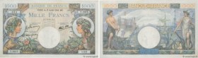 Country : FRANCE 
Face Value : 1000 Francs COMMERCE ET INDUSTRIE  
Date : 13 juillet 1944 
Period/Province/Bank : Banque de France, XXe siècle 
Catalo...