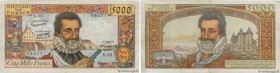 Country : FRANCE 
Face Value : 5000 Francs HENRI IV  
Date : 06 juin 1957 
Period/Province/Bank : Banque de France, XXe siècle 
Catalogue reference : ...