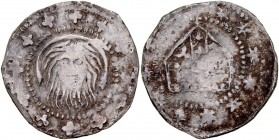 Księstwo Nyskie, Jan III Romka 1292-1301, Kwartnik, Nysa, Av.: Głowa Św. Jana, Rv.: Infuła.