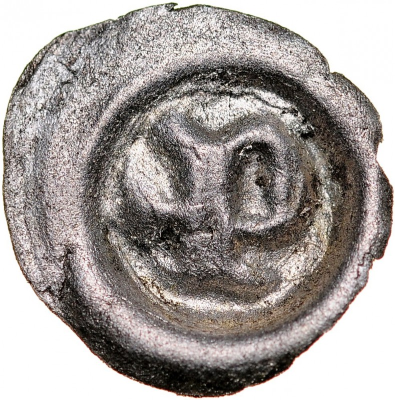 Księstwo Opawskie, Przemko 1381-1433, Brakteat, Opawa. Kop. 6359a, srebro, waga ...