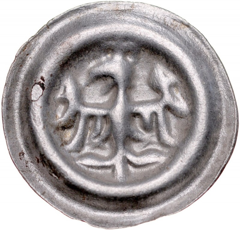 Śląsk, Brakteat, Opole, druga połowa XV w., Av.: Orzeł w lewo. Kop. 8679, Fbg. 1...