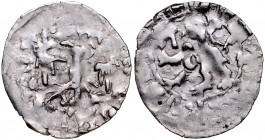 Władysław Opolczyk 1372-1379, Kwartnik ruski, Av.: Orzeł, Rv.: Lew.