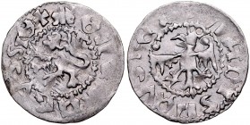 Władysław Jagiełło 1386-1434, Kwartnik ruski, Av.: Orzeł, RV.: Lew.