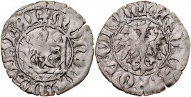 Władysław Jagiełło 1386-1434, Półgrosz, Kraków, Av.: Korona, Rv.: Orzeł jagielloński.