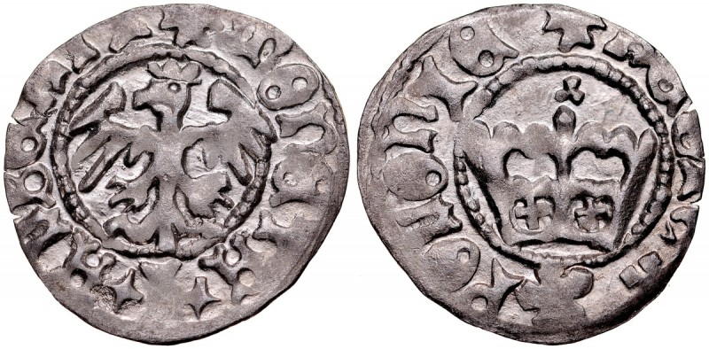 Jan Olbracht 1492-1501, Półgrosz, Kraków, Av.: Korona, Rv.: Orzeł jagielloński. ...