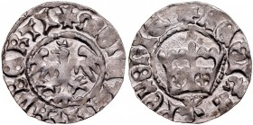Jan Olbracht 1492-1501, Półgrosz, Kraków, Av.: Korona, Rv.: Orzeł jagielloński.