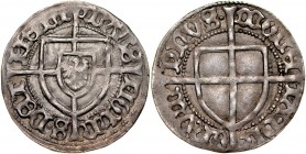 Jan von Tiefen 1489-1497, Grosz, Av.: Tarcza wielkiego mistrza, Rv.: Tarcza krzyżacka.