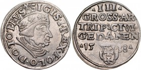 Zygmunt I Stary 1506-1548, Trojak 1538, Gdańsk.