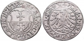 Zygmunt I Stary 1506-1548, Grosz 1533, Elbląg.