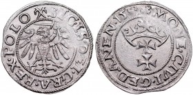 Zygmunt I Stary 1506-1548, Szeląg 1539, Gdańsk.