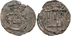 Zygmunt II August 1545-1572, Obol 1547, Wilno. R.