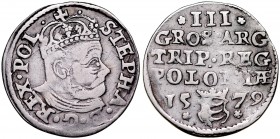 Stefan Batory 1576-1586, Trojak 1579, Olkusz.