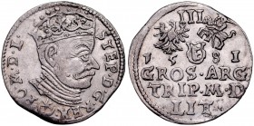 Stefan Batory 1576-1586, Trojak 1581, Wilno.
