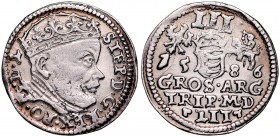 Stefan Batory 1576-1586, Trojak 1586, Wilno.