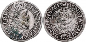 Zygmunt III 1587-1632, Ort 1615, Gdańsk. Fałszerstwo z epoki.