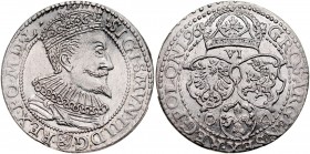 Zygmunt III 1587-1632, Szóstak 1596, Malbork.