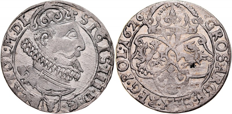 Zygmunt III 1587-1632, Szóstak 1626, Kraków. Kop. 1264, Gum. 1167, ponadprzeciet...