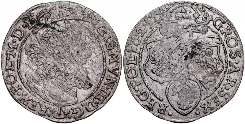 Zygmunt III 1587-1632, Imitacja, Szóstak 1625. imitacja szóstaka koronnego wykon...