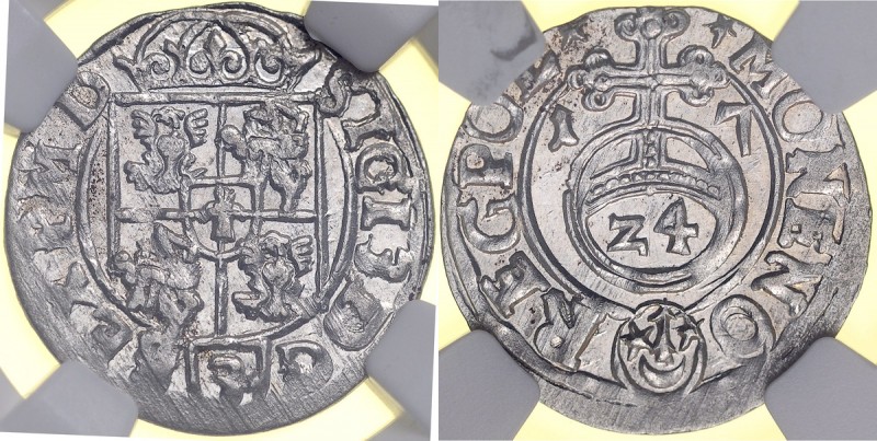 Zygmunt III 1587-1632, Półtorak 1617, Bydgoszcz. Kop. 844, Gum. 966, ponadprzeci...