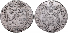 Karol XI 1660-1697, Półtorak 1669, Ryga.