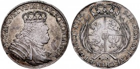 August III 1733-1763, 18 groszy 1754, Lipsk.