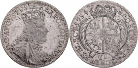 August III 1733-1763, Szóstak 1754, Lipsk.