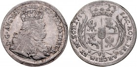 August III 1733-1763, Szóstak 1754, Lipsk.