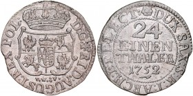 August III 1733-1763, Grosz 1752, Drezno.