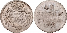 August III 1733-1763, Półgrosz 1755, Drezno.