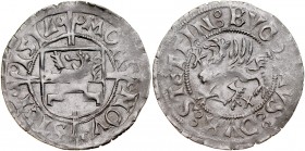 Pomorze, Bogusław X 1478-1523, Szeląg 151V, Szczecin.