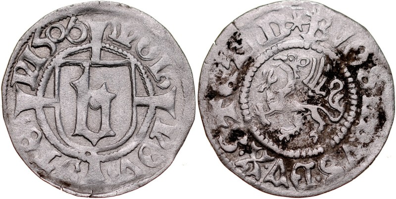 Pomorze, Bogusław X 1478-1523, Wit 1506, Szczecin. Kop. 4140.&nbsp;

Grade: VF...