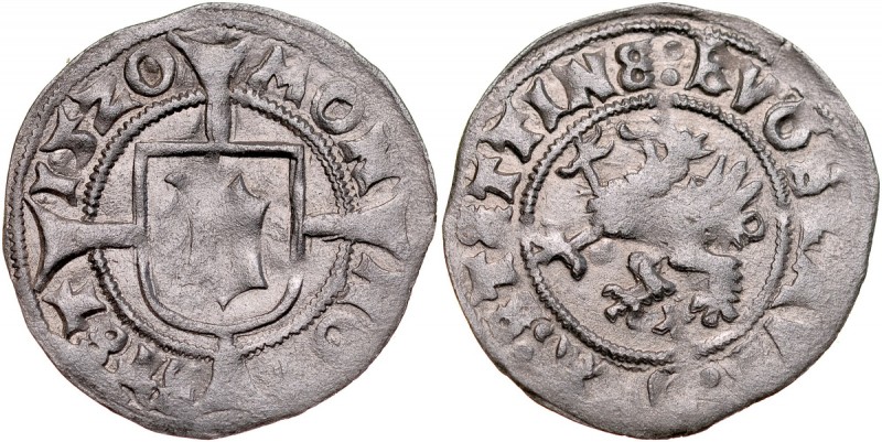Pomorze, Bogusław X 1478-1523, Wit 1520, Szczecin. Kop. 4153, Dbg.P 429, piękny,...