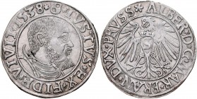 Prusy Książęce, Albrecht Hohenzollern 1525-1568, Grosz 1538, Królewiec.