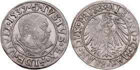 Prusy Książęce, Albrecht Hohenzollern 1525-1568, Grosz 1539, Królewiec.