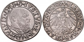 Prusy Książęce, Albrecht Hohenzollern 1525-1568, Grosz 1541, Królewiec.