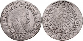 Prusy Książęce, Albrecht Hohenzollern 1525-1568, Grosz 1545, Królewiec.
