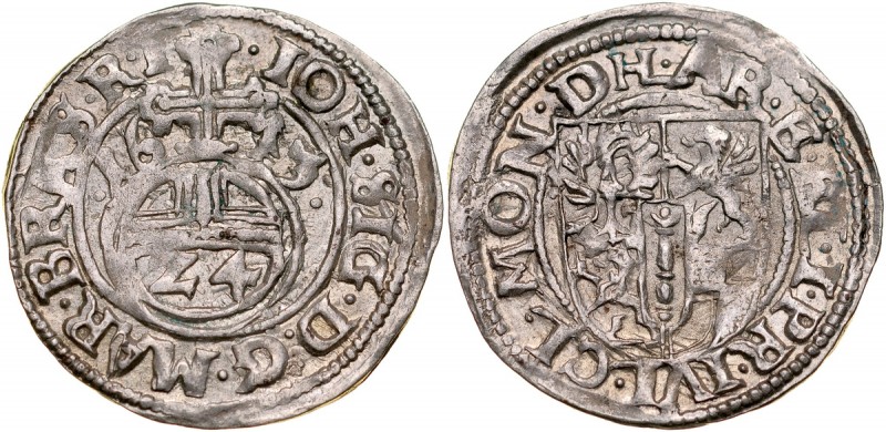 Prusy Książęce, Jan Zygmunt 1608-1618, Grosz 1613, Drezdenko. Kop. 3865, ładny p...
