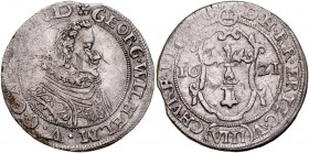 Prusy Książęce, Jerzy Wilhelm 1619-1640, Kipper VIII Groszy 1621, Berlin. RR