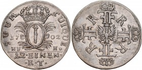 Prusy, Fryderyk I 1701-1713, 1/12 talara 1702, Magdeburg.