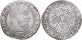 Śląsk, Księstwo Legnicko-Brzesko-Wołowskie, Fryderyk II 1505-1547, Grosz 1545, Legnica.
