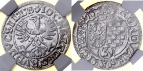 Śląsk, Księstwo Legnicko-Brzesko-Wołowskie, Jan Chrystian i Jerzy Rudolf 1603-1621, 3 krajcary 1617, Złoty Stok.