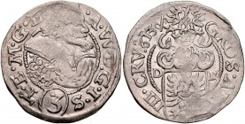 Śląsk, Księstwo Cieszyńskie, Adam Wacław 1579-1617, 3 krajcary 1613, Cieszyn.