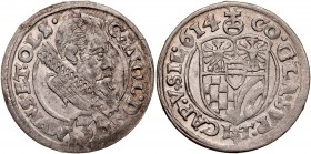 Śląsk, Księstwo Ziębicko-Oleśnickie, Karol II 1587-1617, 3 krajcary 1614, Oleśnica.