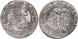Śląsk, Leopold I 1657-1705, 3 krajcary 1669, Wrocław.