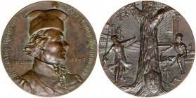Medal autorstwa Wiesława Zarzyckiego z 1894 roku poświęcony 100 rocznicy Insurekcji Kościuszkowskiej