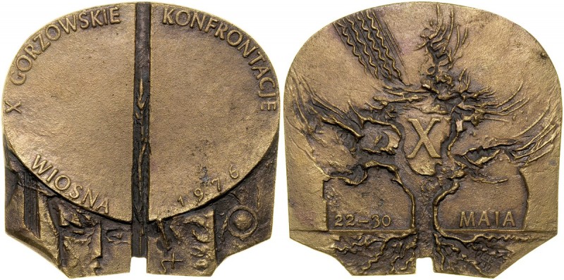 Medal autorstwa Józefa Stasińskiego z 1976 roku poświęcony Adamiowi Czarnockiemu...